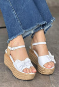 SANDALIAS DE PLATAFORMA CON LAZO