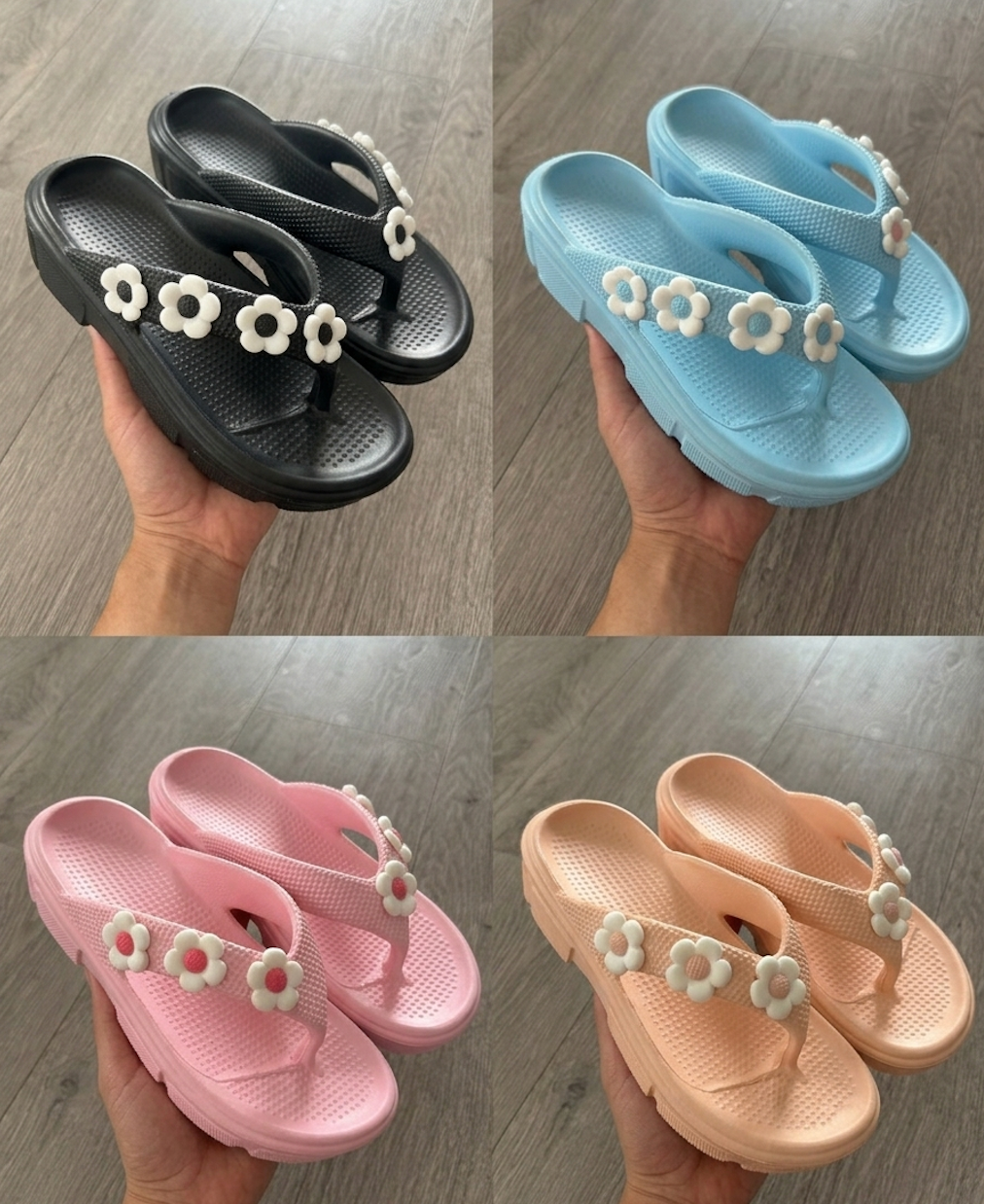 Sandalia flores 4332